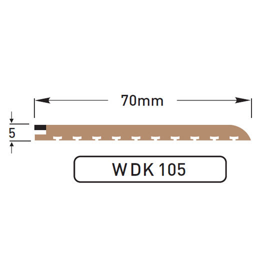 DEK-KING - 70mm Caulked margin - 10 mtr