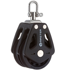 Master Dobbelt Blok M/Svirvel Max Ø10 mm.