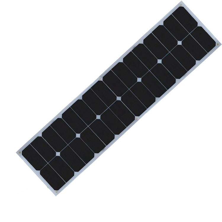 Sunpower Fleksibel Solpanel 50W Aflangt
