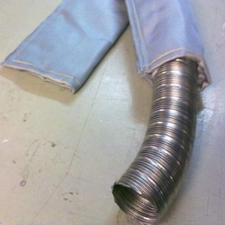 Rustfri Slange Ø110 mm.