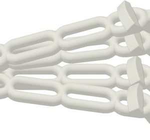 Unimer kalechestrop combi hvid 330mm 4-pak