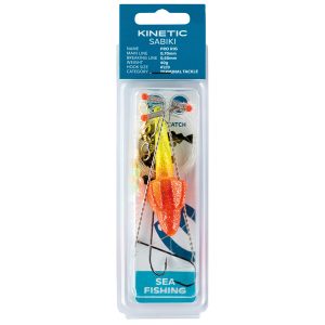 Kinetic Sabiki Pro fladfisk 40g gul/rød