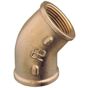 Guidi Bøjning 45° ind/ind 1" bronze