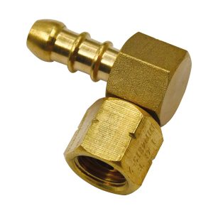 90ÿFD vinklet gasfitting indv. ÿFD" til