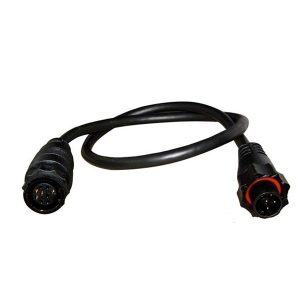 Adapter fra sort 9-p transducer til blå