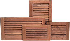 Roca ventilatiosrist teak 16x28,5cm