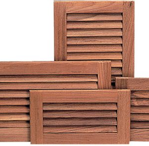 Roca ventilatiosrist teak 16x28,5cm
