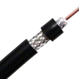 VHF kabel RG58 super low loss, sort 6mm, 100m