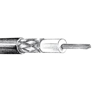 VHF kabel RG58 hvid 6mm, 100m