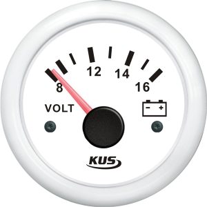 Kus voltmeter hvid 12V