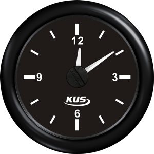 Kus ur, sort, 12/24V