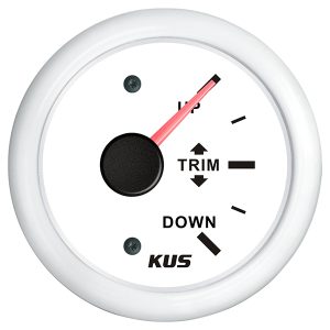 Kus trimindikator, hvid 0-190ohm, 12/24V