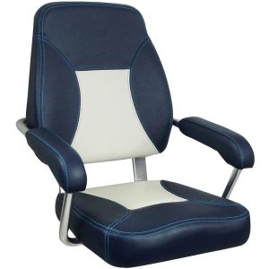 ESM styrestol mini mojo med faste armlæn navy/light grey