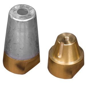 Zinkmøtrik med 16mm gevind 22-25mm