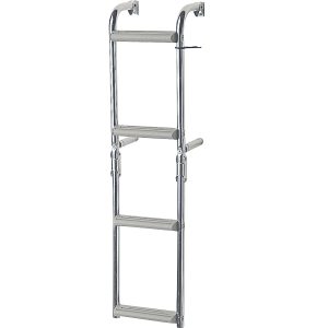 Nouva rade badestige RF stål 4 trin - 2+2, 215x835mm