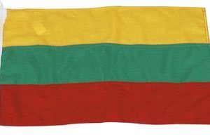 1852 Gæsteflag litaun 20x30cm