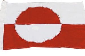 Flag grønland 75cm syet