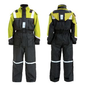 1852 flydedragt sort/gul 50N EN ISO 12402-6 str. 160cm