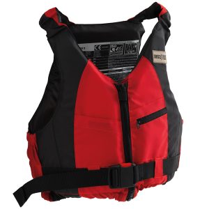 1852 svømme/jolle/SUP vest rød/sort 70+