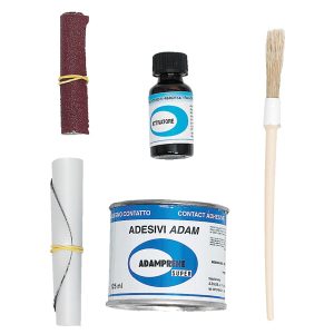 Reperationssæt til gummibåd af hypalon lim, cleaner, hærder