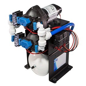 Jabsco "double stack water system" 24V 2.8bar, 34ltr/min