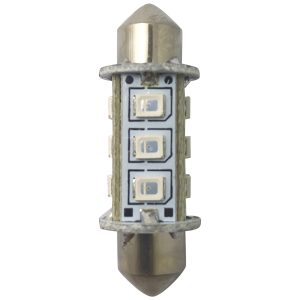 1852 LED lantern pinolpære 37mm 10-36V 1,2/10W rød - 2