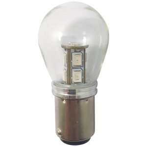 1852 LED lanterne pære Bay15D,10-36V 2,4/25W rød - 2 pak