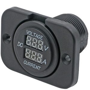 1852 panel med volt- & amperemeter 6-30