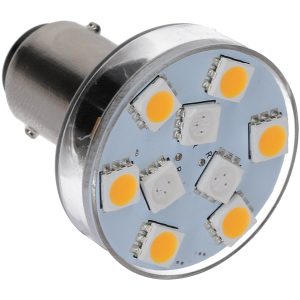 Nauticled hvid/rød ba15d/ba15 Ø32x38mm 10-35V 0,6/1,6W 5/10W