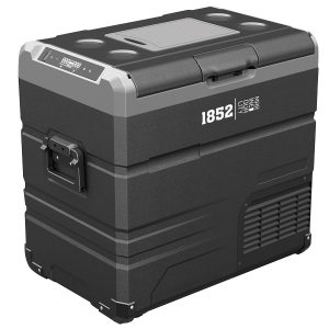 1852 køleboks 55L med kompressor, 2-delt køl/frys 12/24/230V
