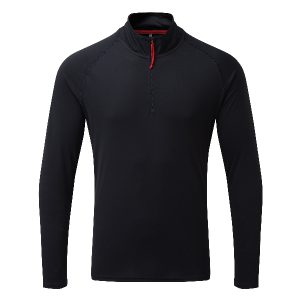 Gill UV009 Men's UV Langærmet Zip T-shirt Navy Str S
