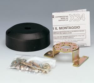 Ultraflex Monteringsflange sort 90°
