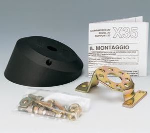Ultraflex Monteringsflange sort 20°