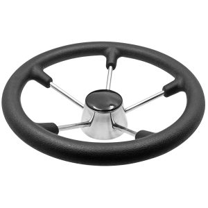 Stålrat AISI 316 stål med sort soft grib Ø28cm