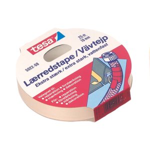 Tesa Lærred 25mx19mm hvid