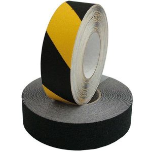 PSP Heavy anti skrid tape sort/gul 50mm