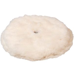 1852 blød lammeuld poleringsrondel med velcro Ø200mm