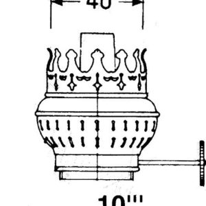 DHR Brænder messing for 10