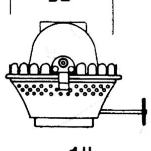 DHR Brænder messing for 1