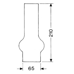 DHR Lampeglas 2 x 210mm