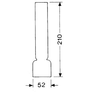 DHR Lampeglas 14 x 210mm