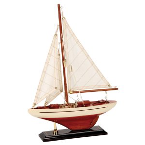 Bådmodel sejlbåd 25x6x35cm