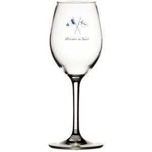 MB Welcome on board Vin glas Ø6cm H21cm