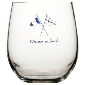 MB Welcome on board Vandglas Ø9cm H10cm