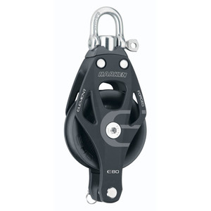 Harken Element blok 80 mm enkelt m. svirvel og Cam