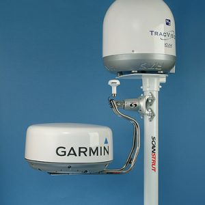 Scanstrut DLMP2-45 Selv nivellerende radarmast for dobbelt