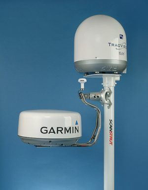 Scanstrut DLMP2-45 Selv nivellerende radarmast for dobbelt