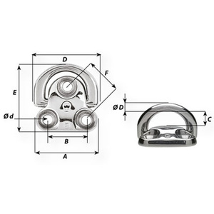 Wichard Pad eye 10 mm