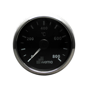 Wema Udstødningstemp. instr. Sort RF