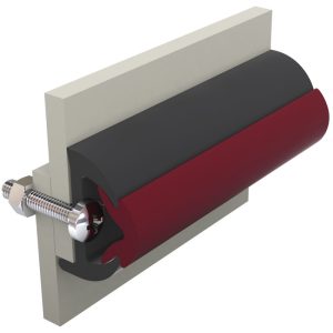 Fenderliste vinyl sort 35x28mm 20m pr.m